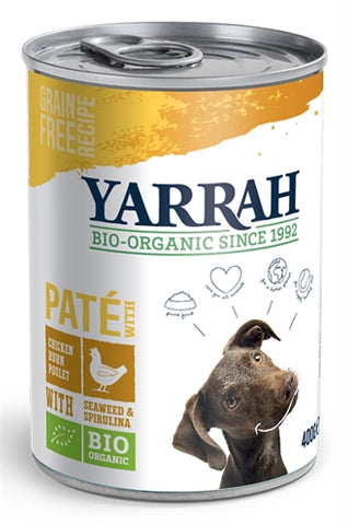 Yarrah Dog Blik Pate Met Kip 400 GR (12 stuks)
