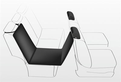 Trixie Autodeken Katoen / Polyester Zwart 160X145 CM