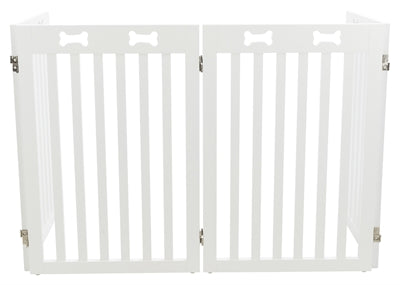 Trixie Afsluithek Wit 4 Panelen 60-160X75 CM