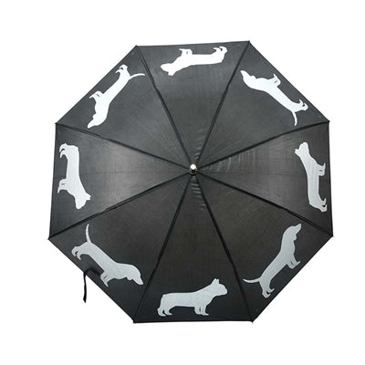 Merkloos Paraplu Honden Reflecterend / Zwart 85 CM