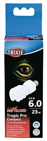 Trixie Reptiland Tropic Pro Compact 6.0 Uv-B Lamp 23 WATT 6X6X15,2 CM