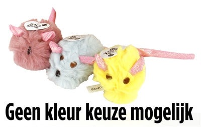 Fofos Pluche Muis Met Glitterstaart 14,5X6X6 CM