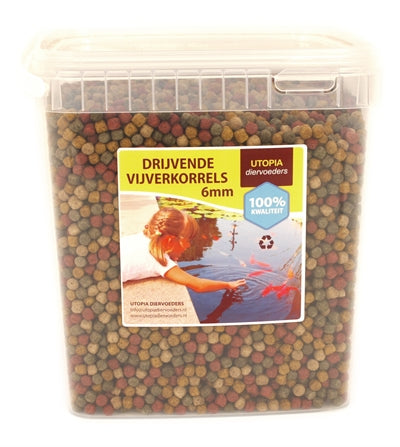 Utopia Diertotaal Vijverkorrel Drijvend 6 MM 2 KG