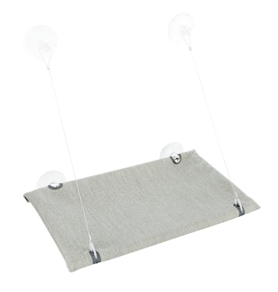 Trixie Kattenmand Hangmat Raam Velours Grijs 50X30 CM