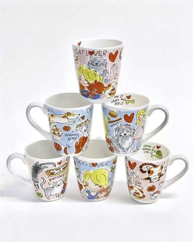 Blond Amsterdam Mok Cat Lover 0,35L 9X9X11CM