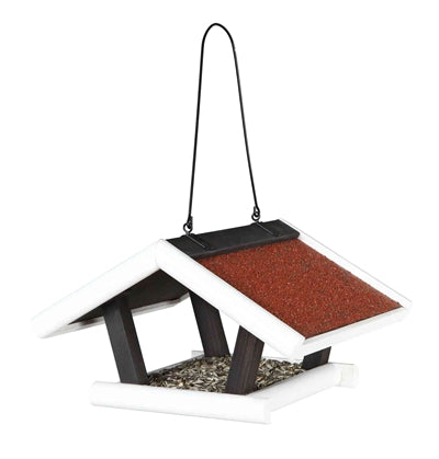 Trixie Natura Voederhuis Hangend Grenenhout Zwart / Wit