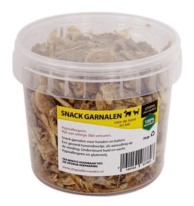 Utopia Gedroogde Snackgarnalen 70 GR