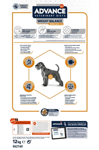 Advance Veterinary Diet Dog Weight Balance 12 KG