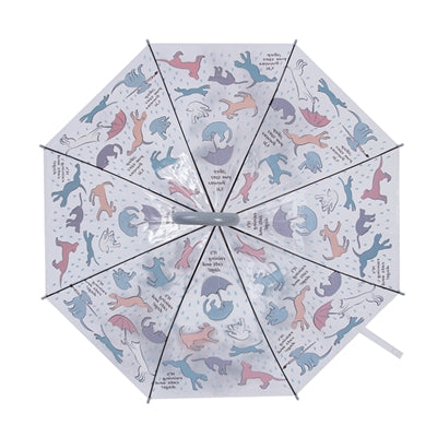 Merkloos Paraplu Cats And Dogs Transparant 83X83X81,5 CM