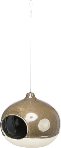 Trixie Voerbak Hangend Keramiek Creme / Bosgroen 12X12X14 CM