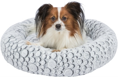 Trixie Hondenmand Mila Rond Pluche Wit / Grijs 60X60 CM