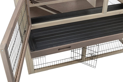 Trixie Natura Knaagdierhok Met Ren Grijs / Bruin 124X78X102 CM